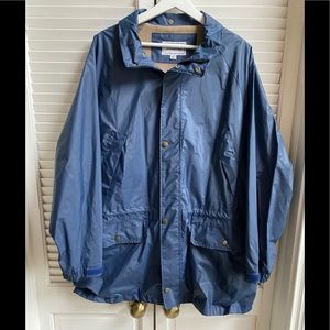 VTG London Fog Rain Coat Blue Warm Men’s LG